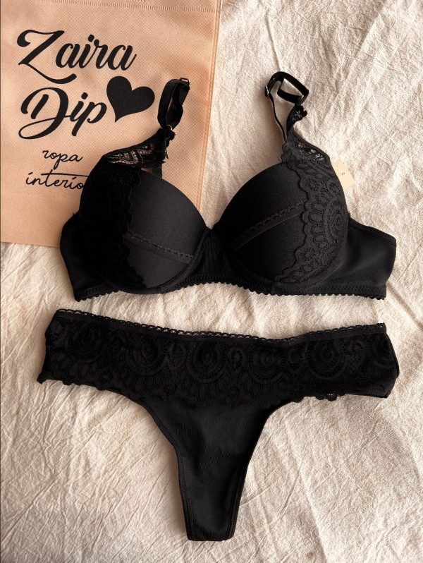 ART 6010 CL - CONJUNTO TAZA SOFT CON LESS - NEGRO