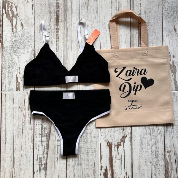 ART 506 CL - CONJUNTO DE ALGODON MORLEY - NEGRO
