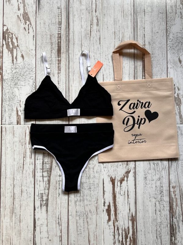 ART 506 CL - CONJUNTO DE ALGODON MORLEY - NEGRO