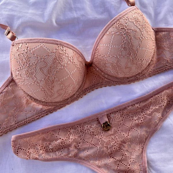 ART 5005 CL - CONJUNTO TAZA SOFT CON LESS - ROSA VINTAGE