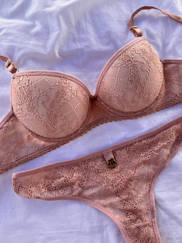 ART 5005 CL - CONJUNTO TAZA SOFT CON LESS - ROSA VINTAGE